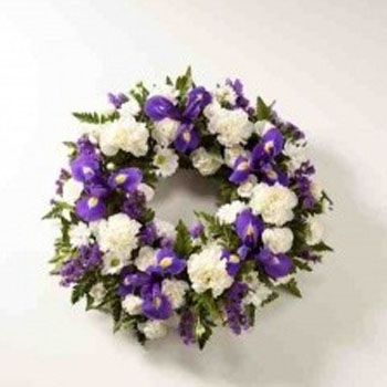 Classic Selection Wreath Funeral Flowers