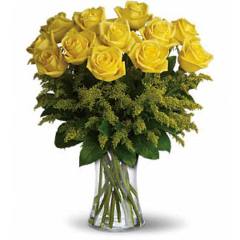 Dozen Yellow Roses Bouquet