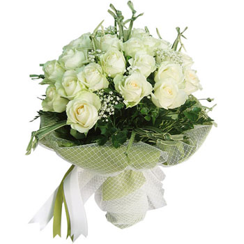 Classic White Roses Bouquet