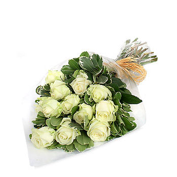 Classic White Roses Bouquet