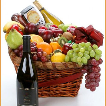 Gourmet Food & Wine Gift Basket