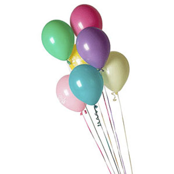 Seven Latex Balloons