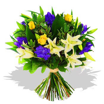 Blue & Yellow Bouquet
