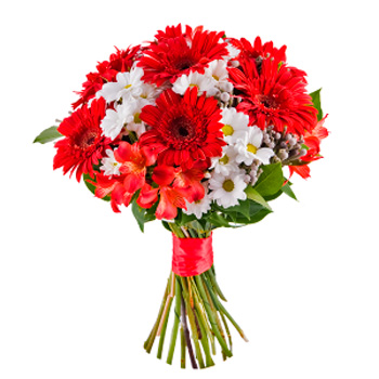 Red mixed bouquet