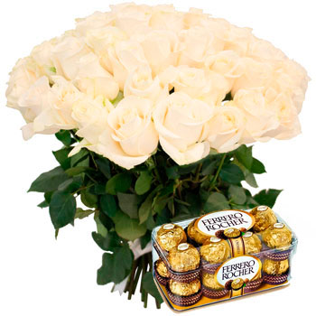 35 White Roses