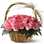 Pink Roses Basket