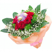 Flowers With Ferrero Rocher Hand Bouquet #4