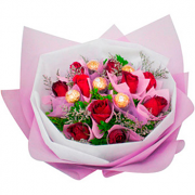 Flowers With Ferrero Rocher Hand Bouquet 10