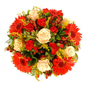 Red & Yellow Funeral Posy